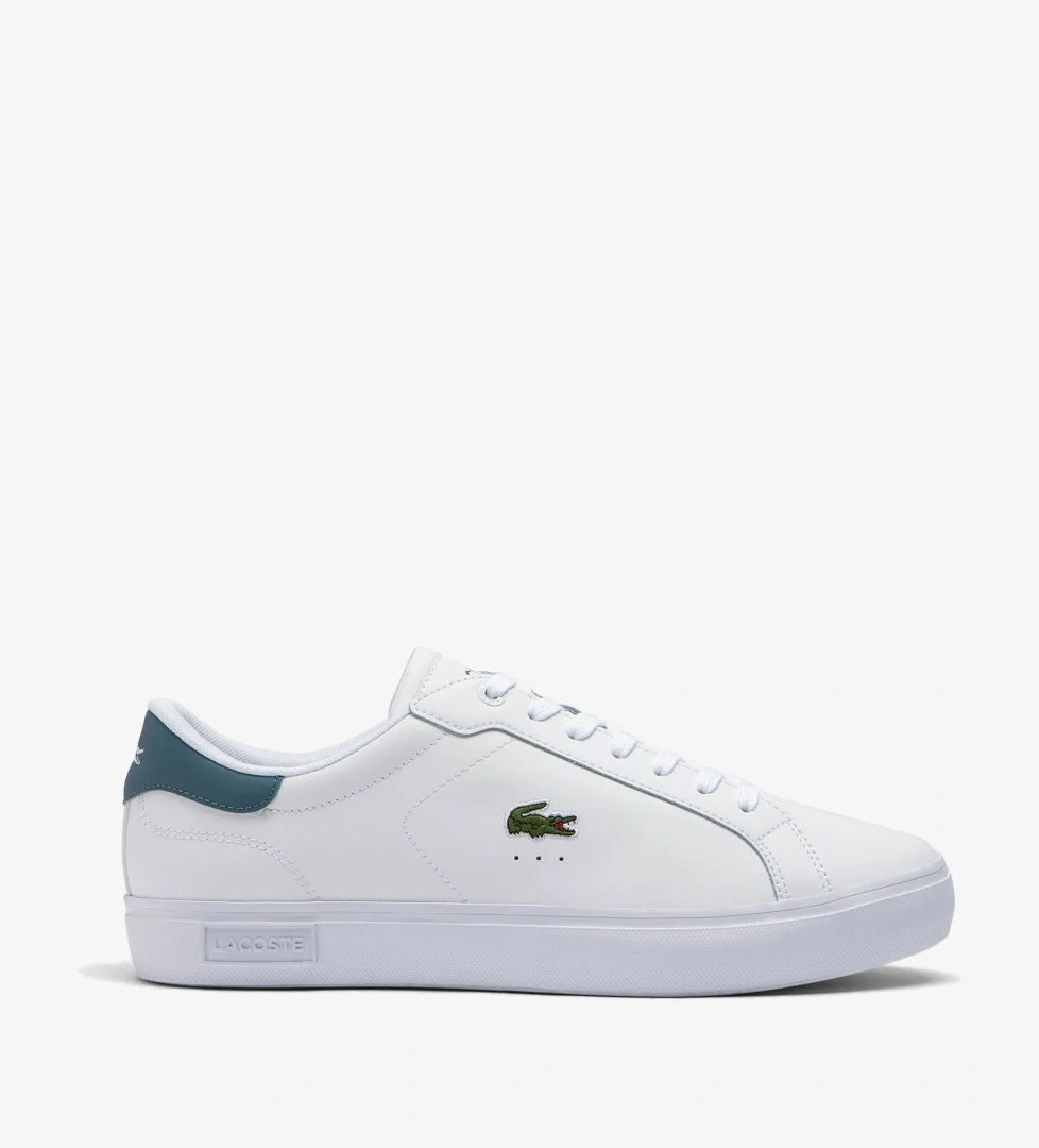 Lacoste Powercourt Leather Erkek Beyaz Sneaker - Görsel 1