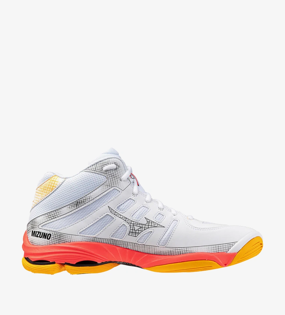 Mizuno Wave Voltage 2 Mid Kadın Beyaz Koşu Ayakkabısı - Görsel 1