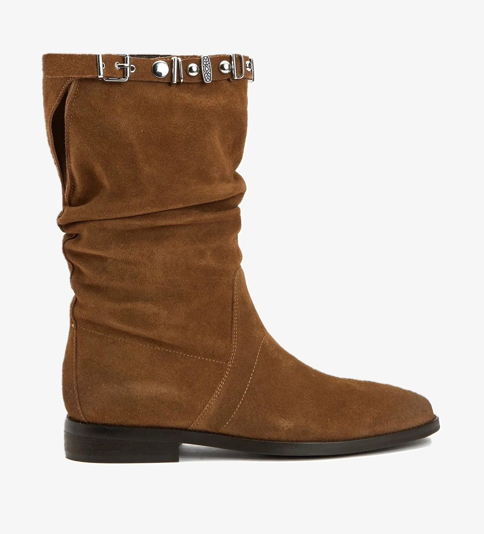 Divarese Divarese Kadın Kahverengi Taba Taşlı Süet Bot model görseli