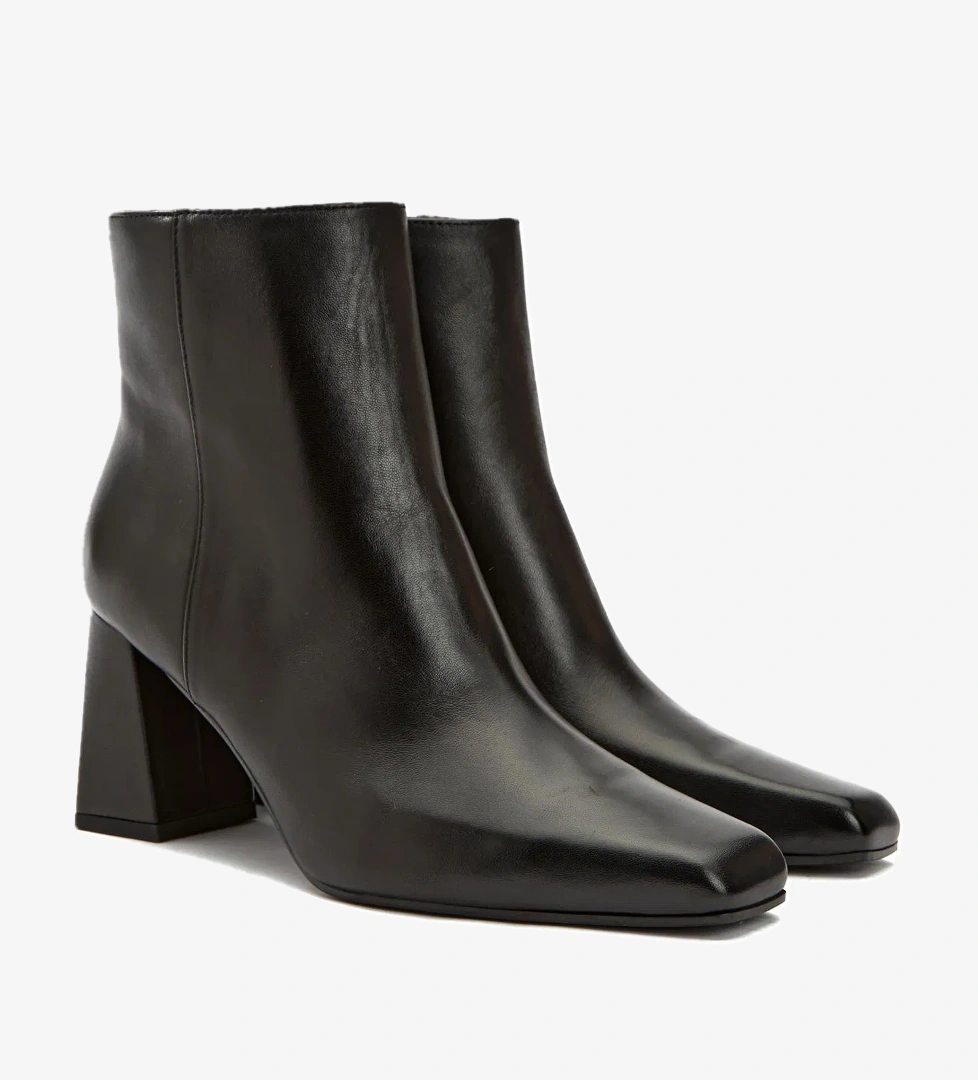 Network Kadın Siyah Deri Bot - Görsel 1