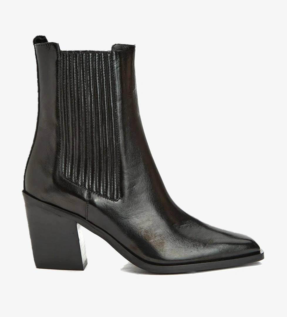 Network Network Kadın Siyah Deri Bot model görseli