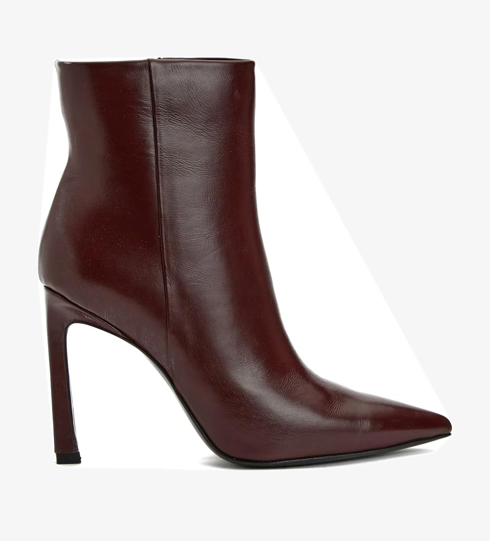 Network Kadın Bordo Deri Bot