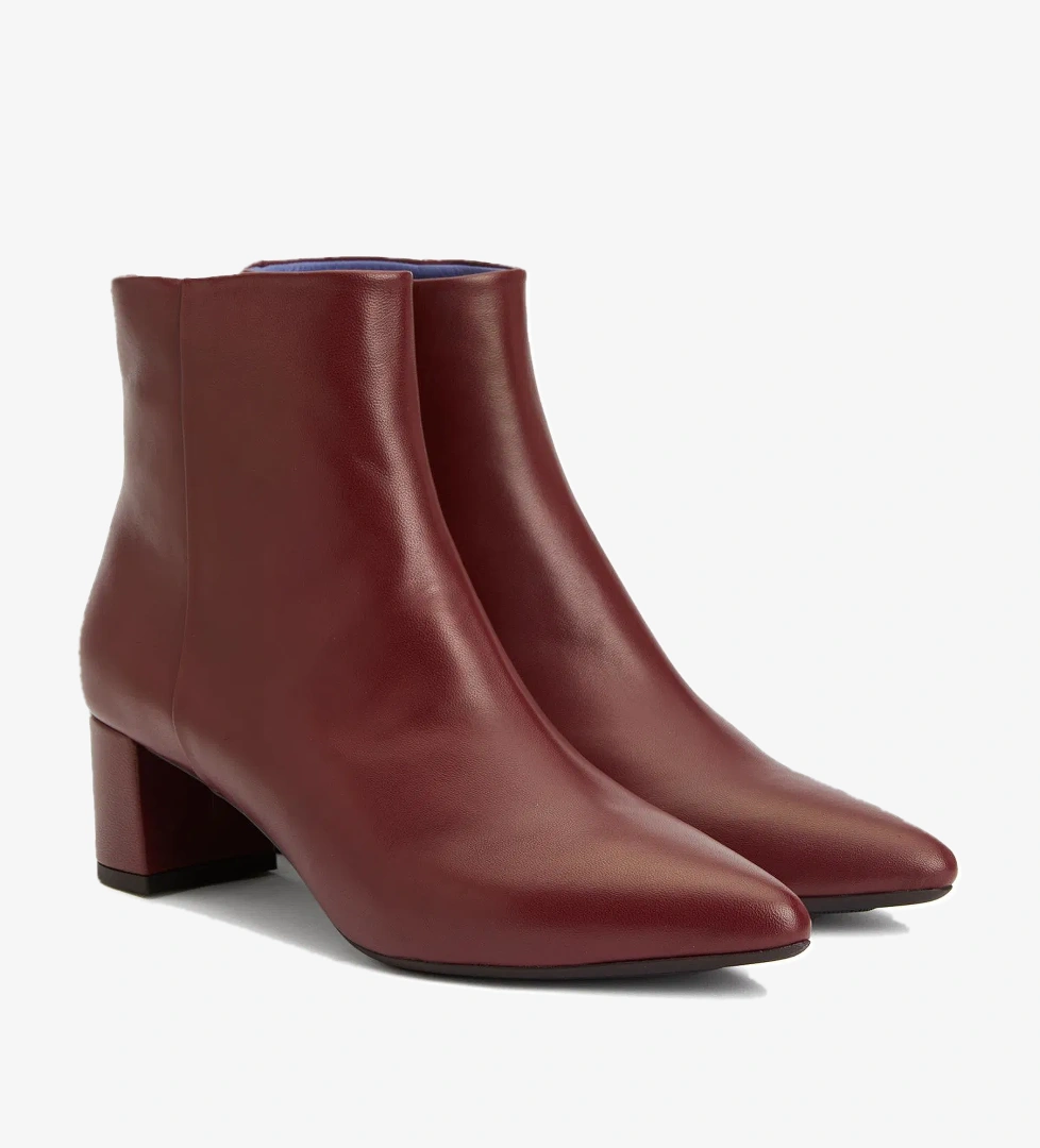Divarese Kadın Bordo Deri Bot - Görsel 1