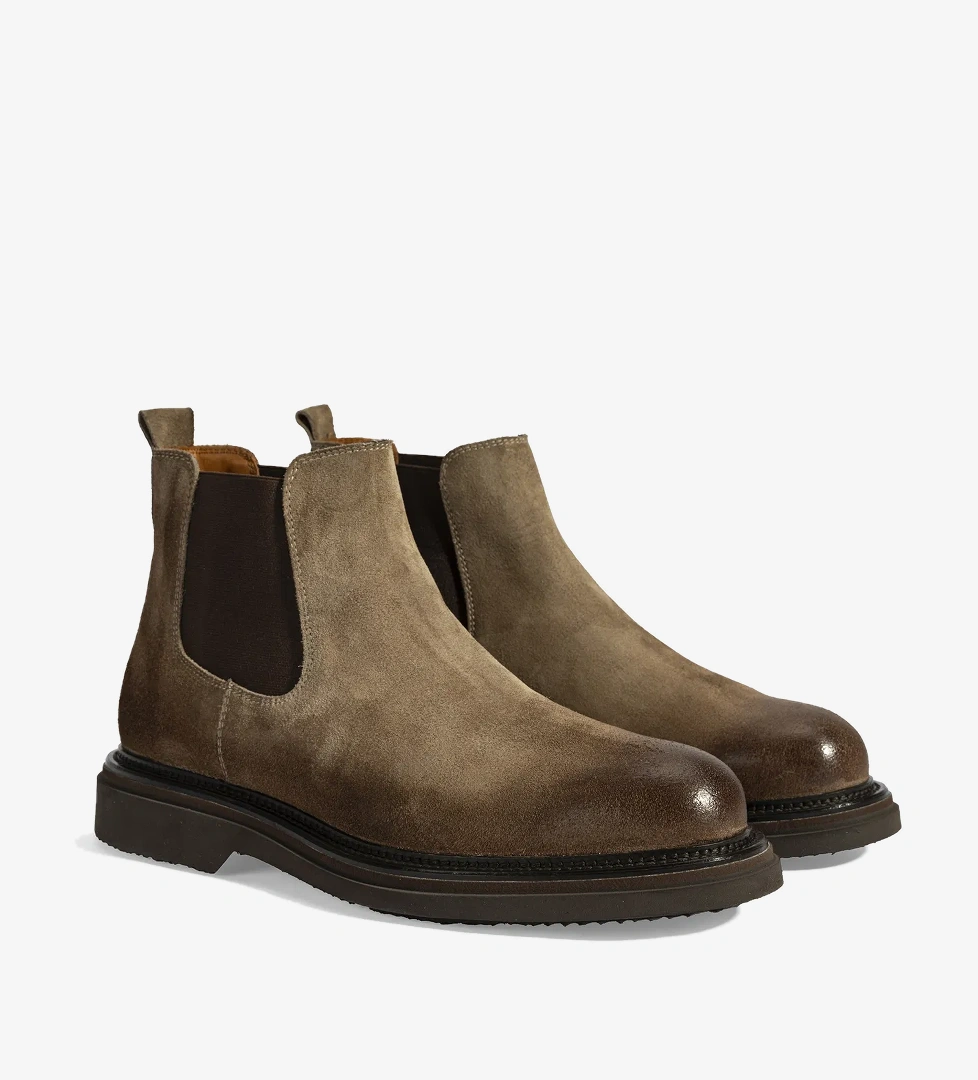 Erkek Vizon Lastikli Süet Bot - Görsel 1