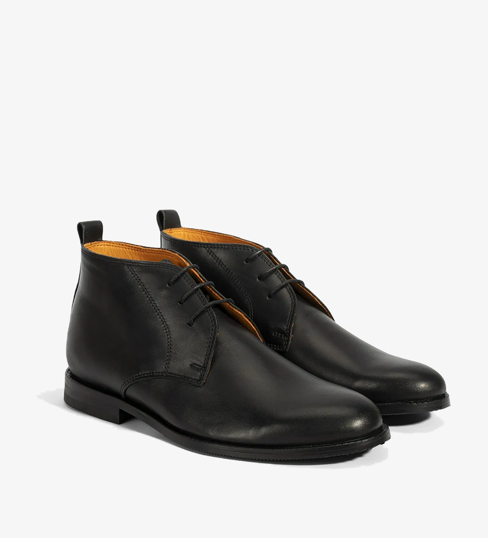 Desa Kadın Turuncu Astar Detaylı Siyah Deri Bot model görseli