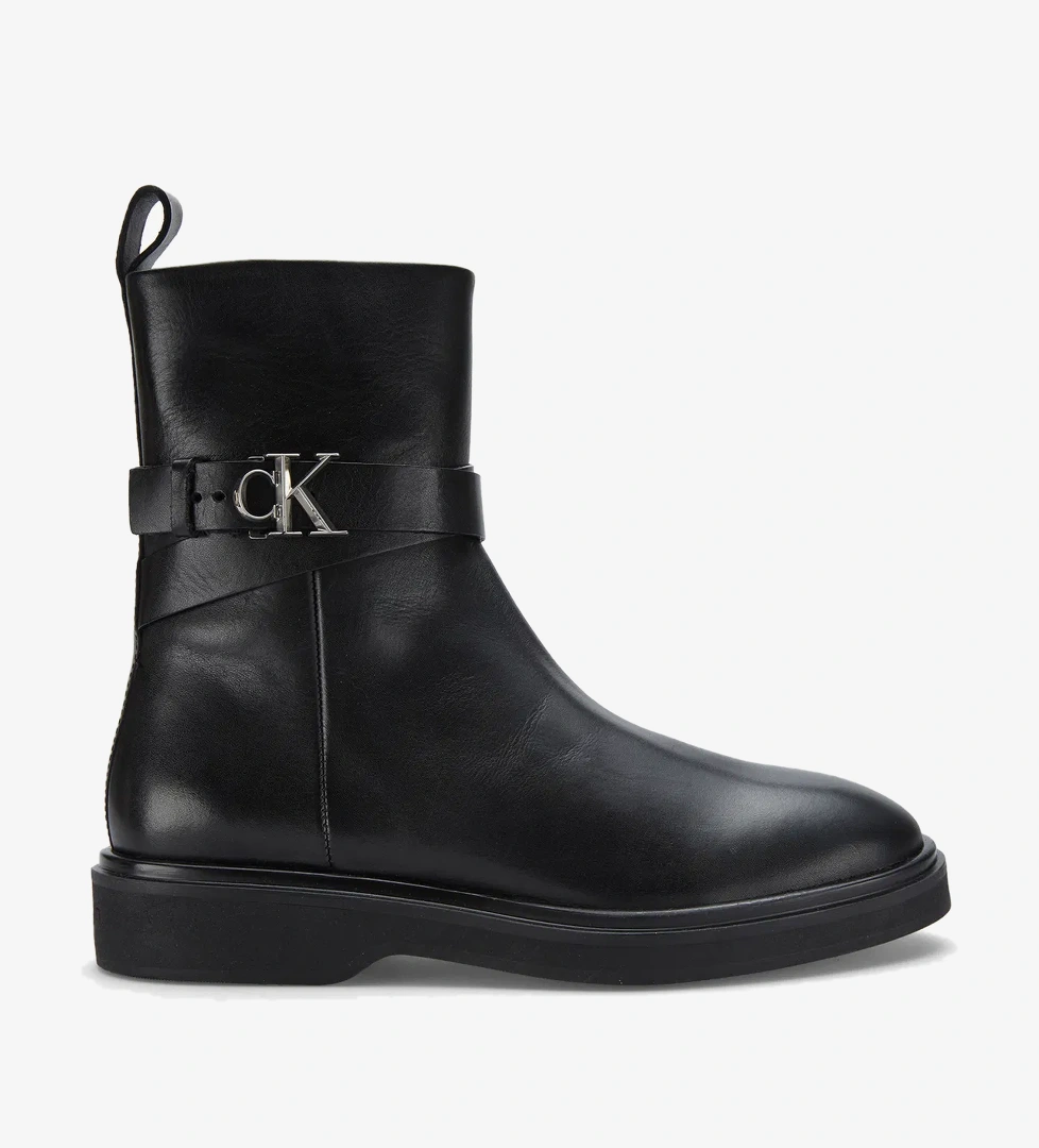 Calvin Klein Calvin Klein Ankle Metal Logo Kadın Siyah Bot model görseli
