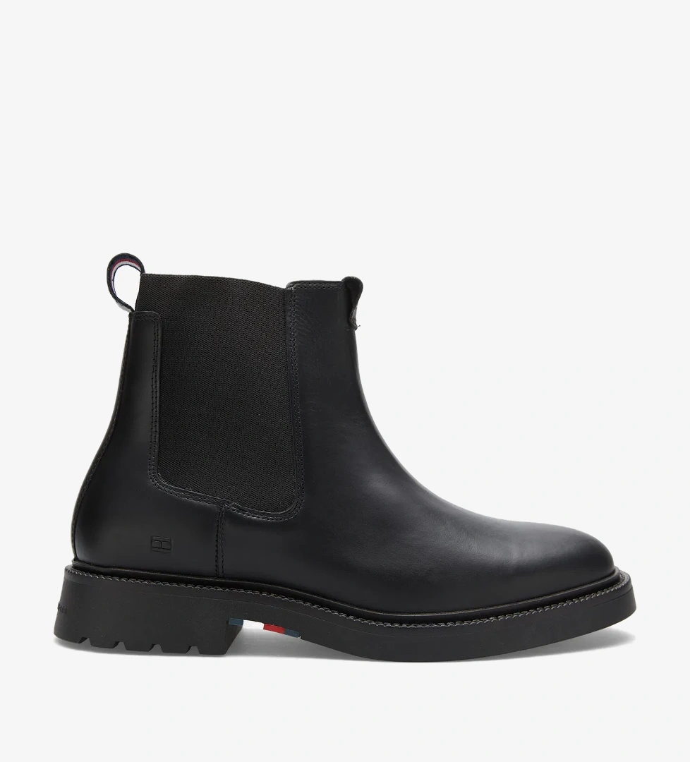 Tommy Hilfiger Tommy Hilfiger Comfort Chelsea Erkek Siyah Kısa Bot model görseli