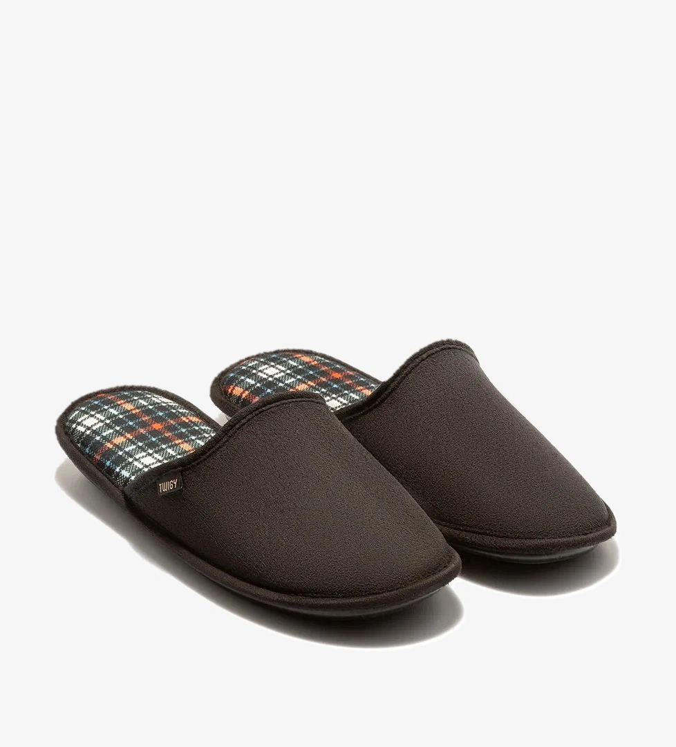 Ekose Erkek Ev Terliği Turuncu/Mavi 41/46 - Görsel 1