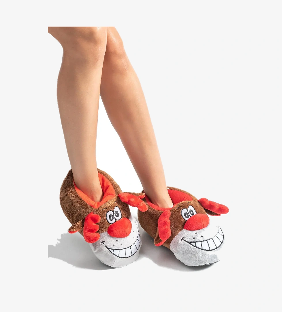 Happy Unisex Hayvanlı Panduf Kahverengi 36/43 - Görsel 1