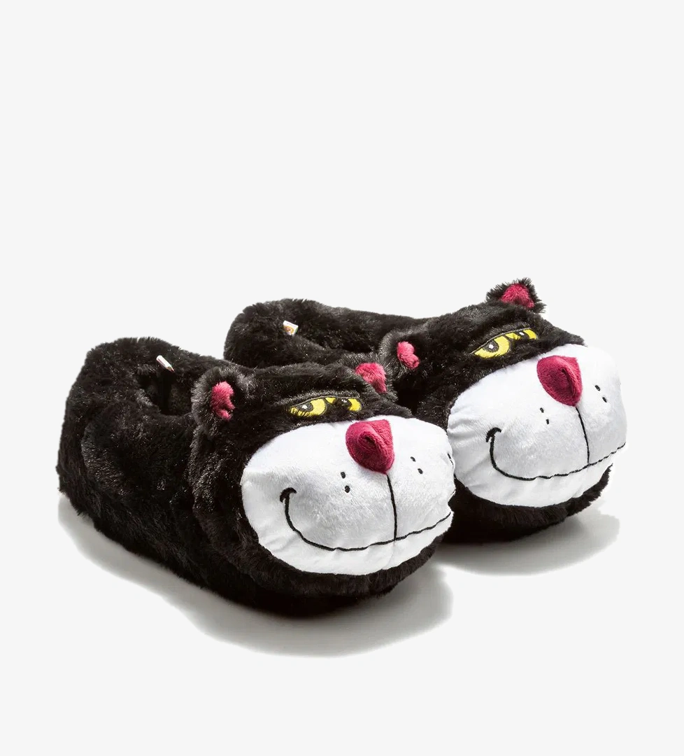 Silvester Unisex Hayvanlı Panduf Siyah 36/43 - Görsel 1