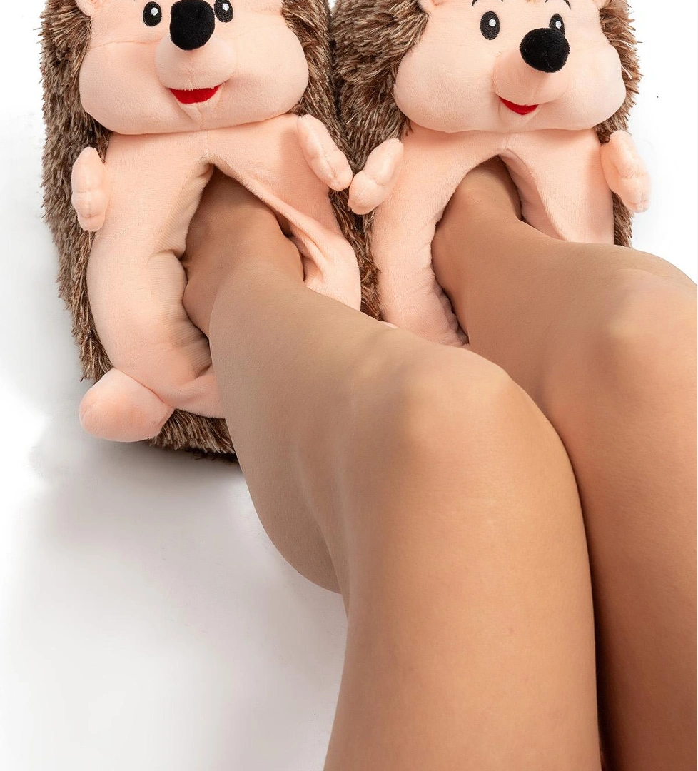 Lisi Kadın, Garson Boy Hayvanlı Panduf Kahverengi 36/41