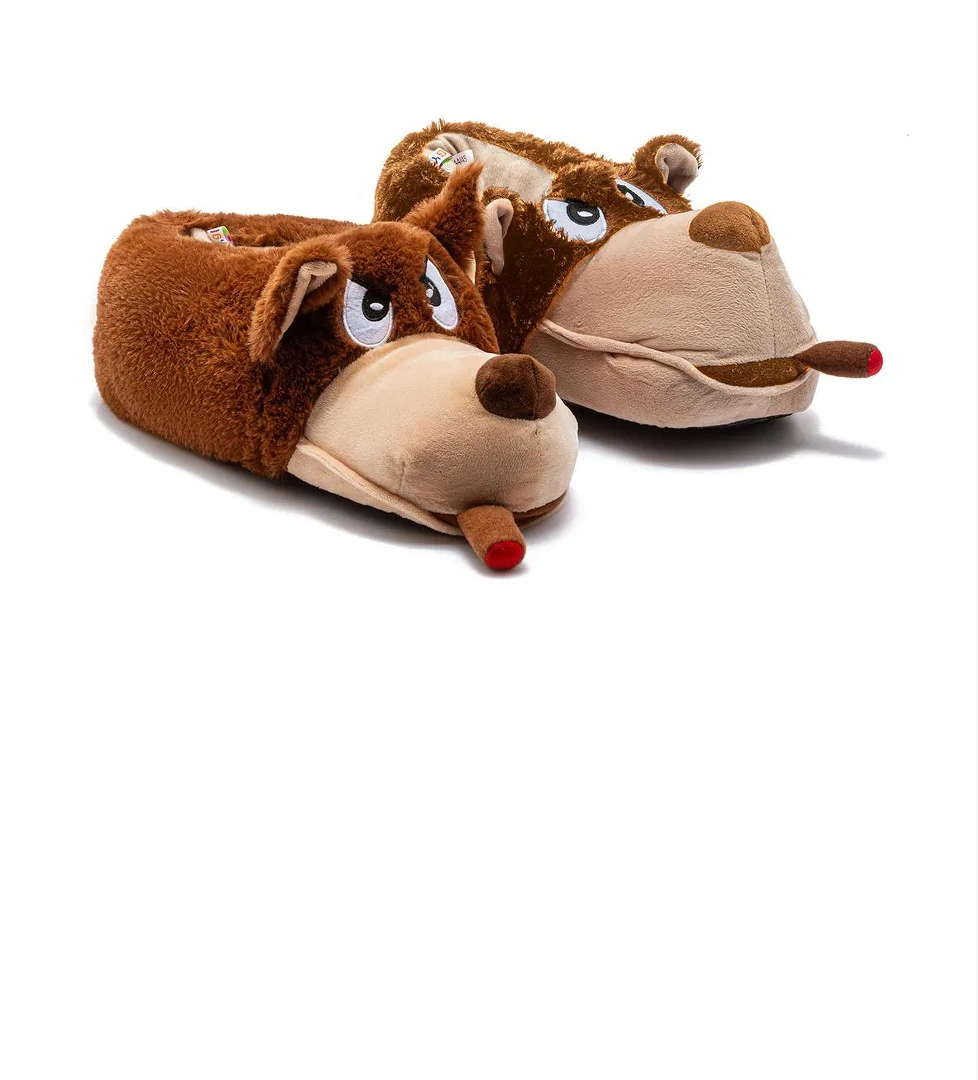 Spike Erkek Hayvanlı Panduf Kahverengi 41/46 - Görsel 1