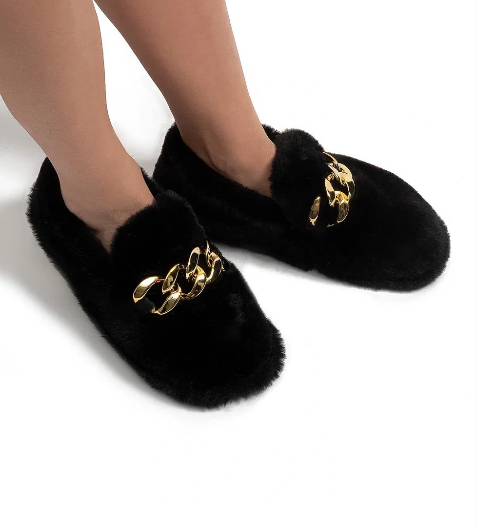 Twigy Twigy Angel Kadın Peluş Ev Ayakkabısı Siyah 37/41 FashFed'de! Siyah - 1. görsel