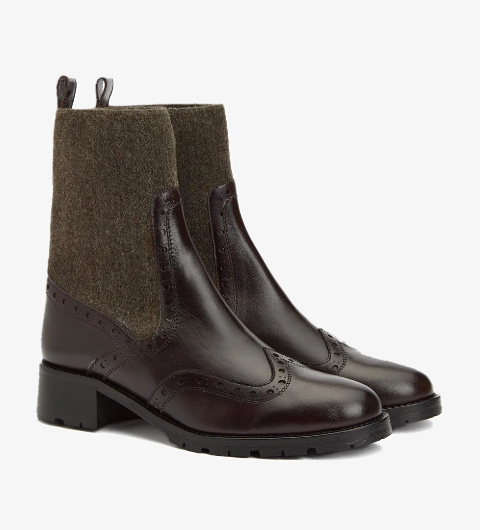 George Hogg George Hogg Kadın Kahve Lastikli Süet Deri Bot model görseli