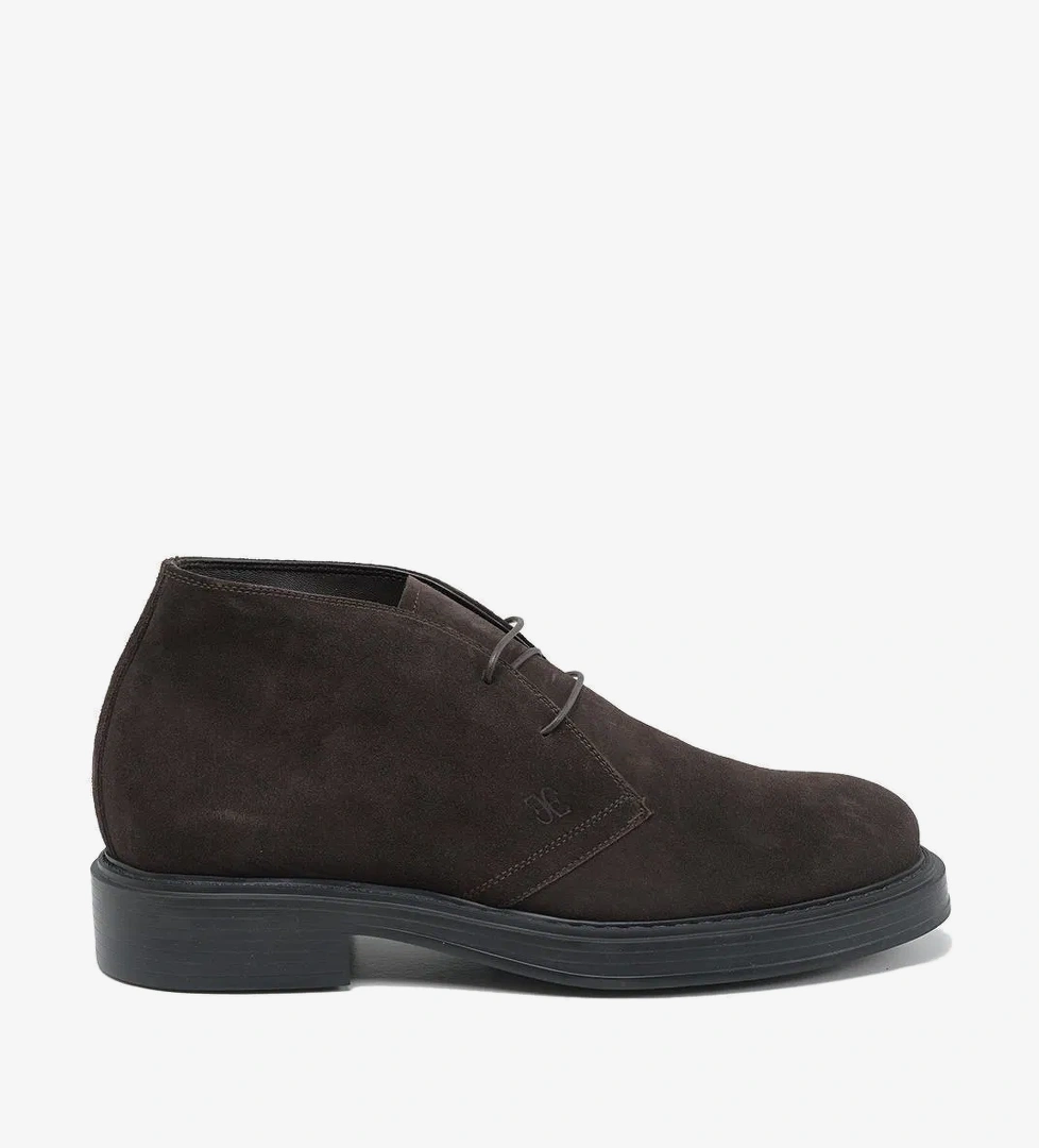 Erkek Kahverengi Deri Yarım Bot - Görsel 1