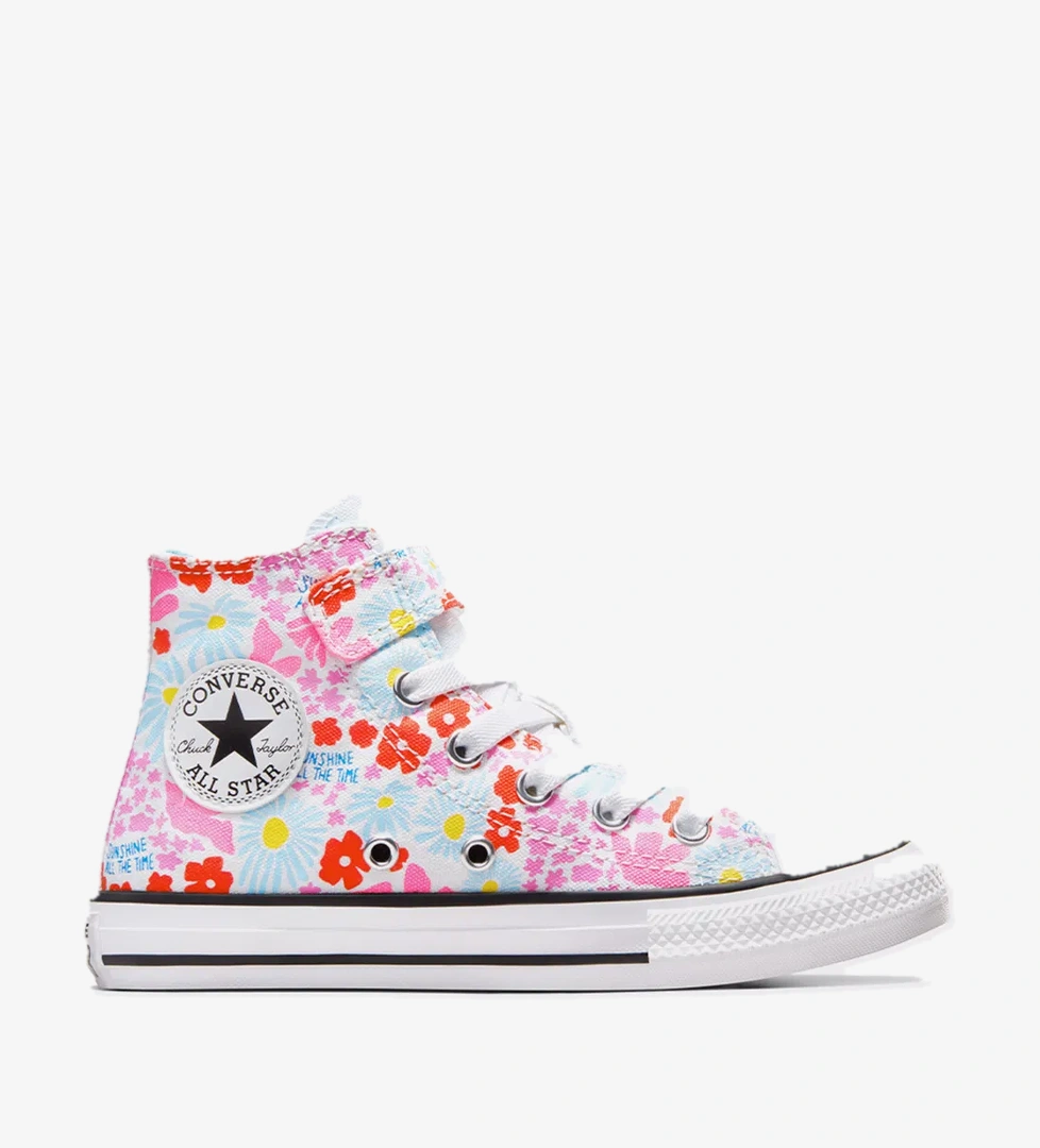 Converse Chuck Taylor All Star Easy On Floral Çocuk Beyaz Sneaker - Görsel 1