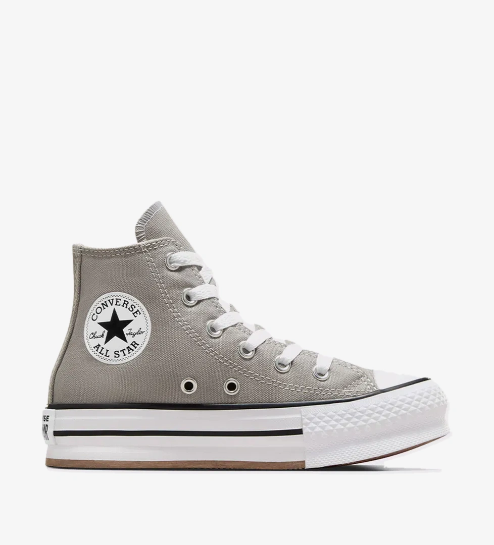 Converse Chuck Taylor All Star EVA Lift Çocuk Gri Platform Sneaker - Görsel 1