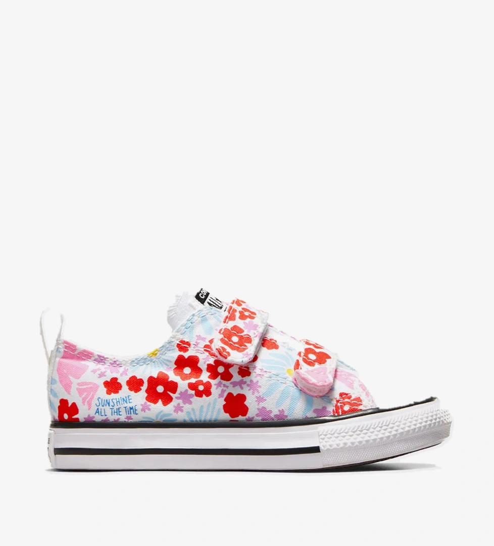 Converse Chuck Taylor All Star Easy On Floral Çocuk Beyaz Sneaker - Görsel 1
