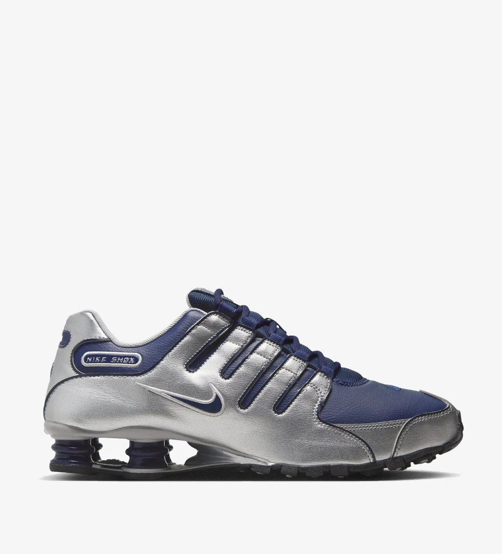 Nike Shox Erkek Lacivert Spor Ayakkabı - Görsel 1