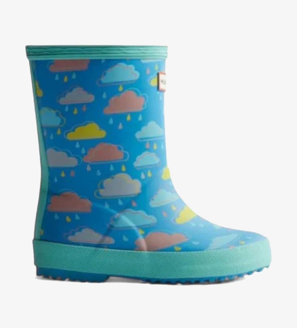 Hunter Originals Wellington Rainy Bebek Mavi Bot - Görsel 1