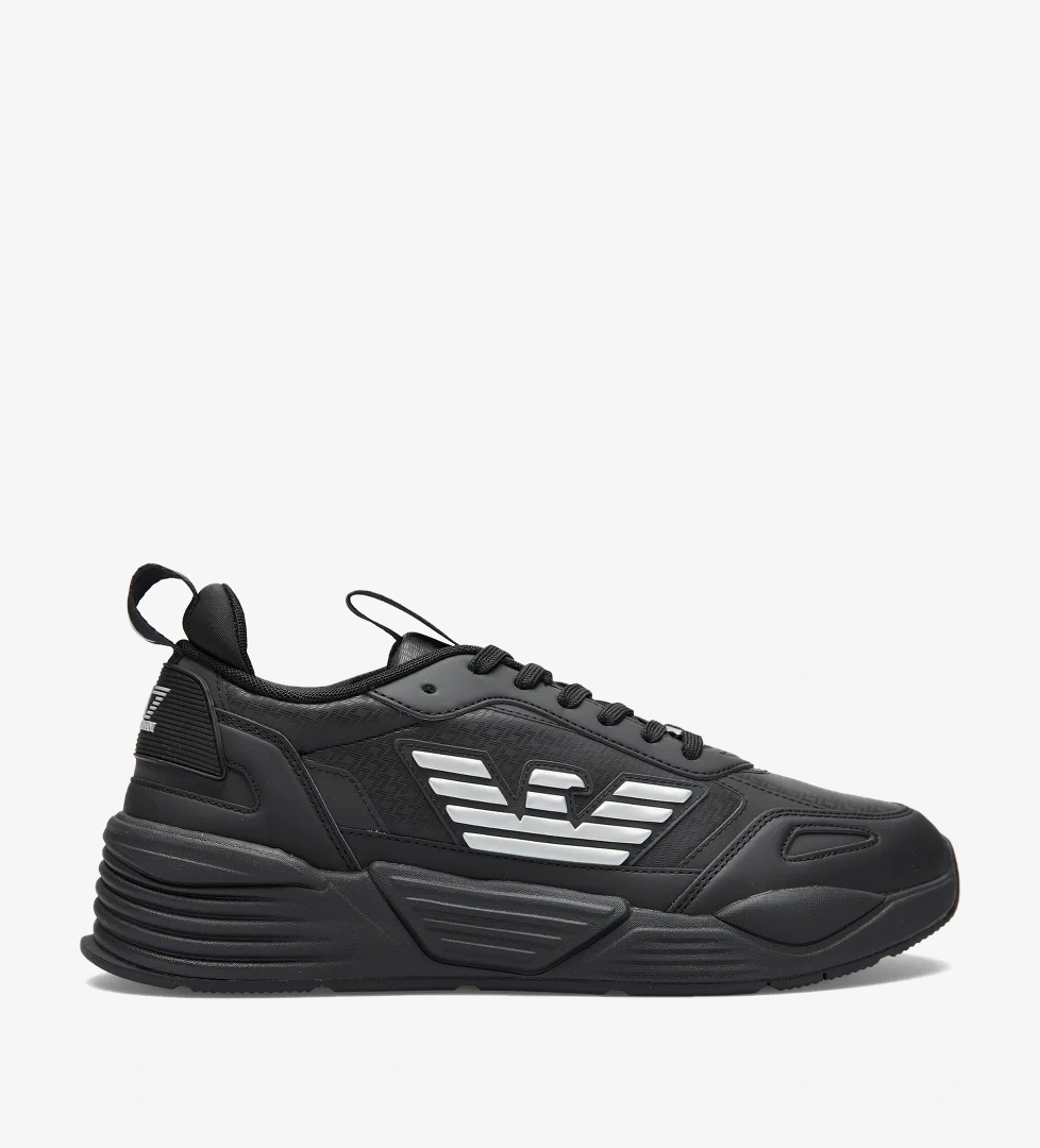 Ea7 Ace Runner Monogram Unisex Siyah Spor Ayakkabı - Görsel 1