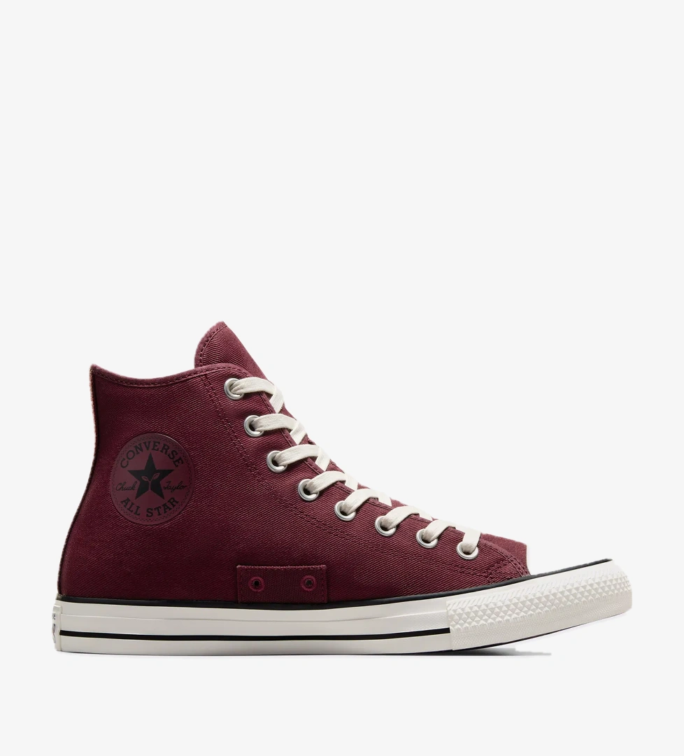 Converse Chuck Taylor All Star Garden Starter Twill Kadın Bordo Sneaker - Görsel 1