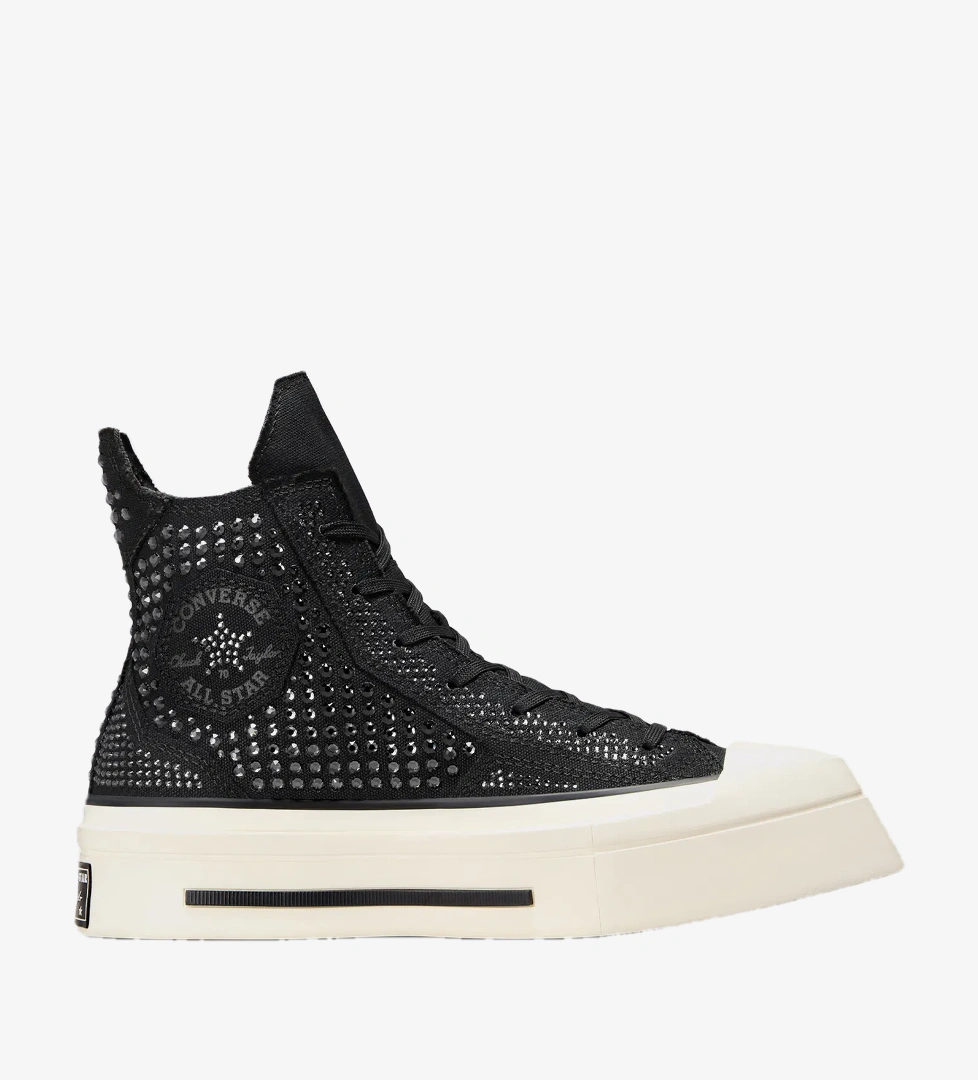 Converse Swarovski X Chuck 70 De Luxe Squared Unisex Siyah Platform Sneaker - Görsel 1