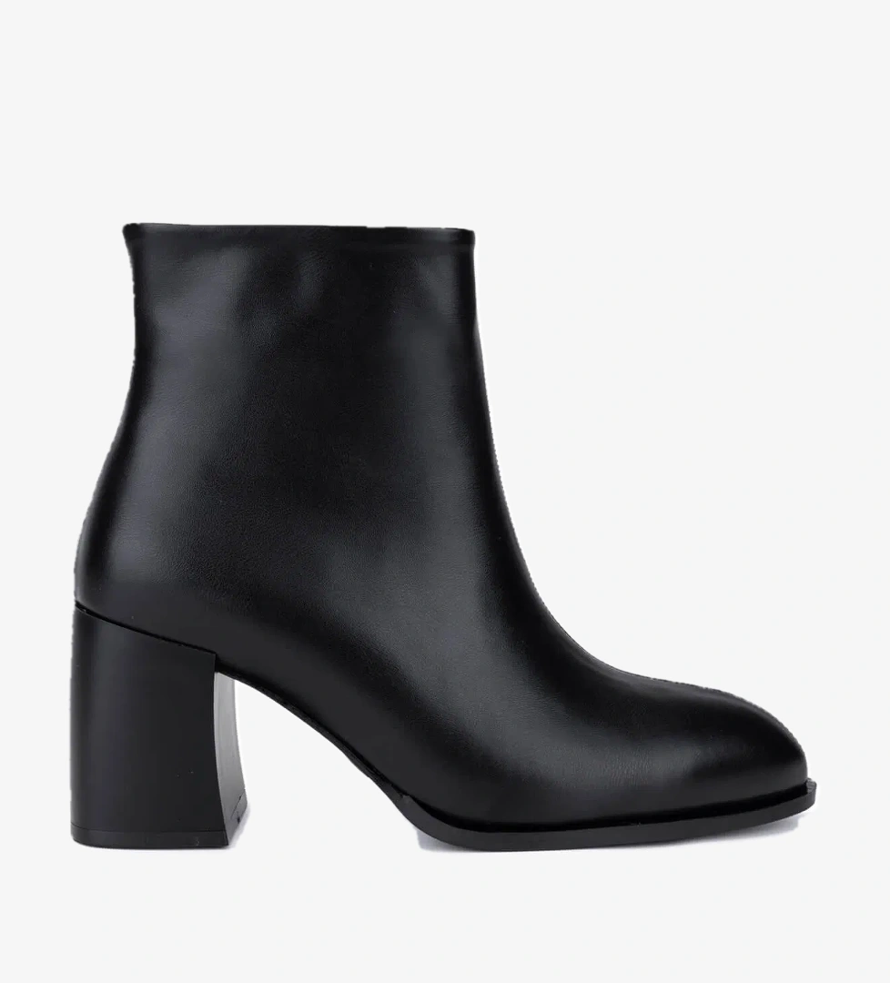Tamer Tanca Kadın Suni Deri Siyah Topuklu Bot - Görsel 1