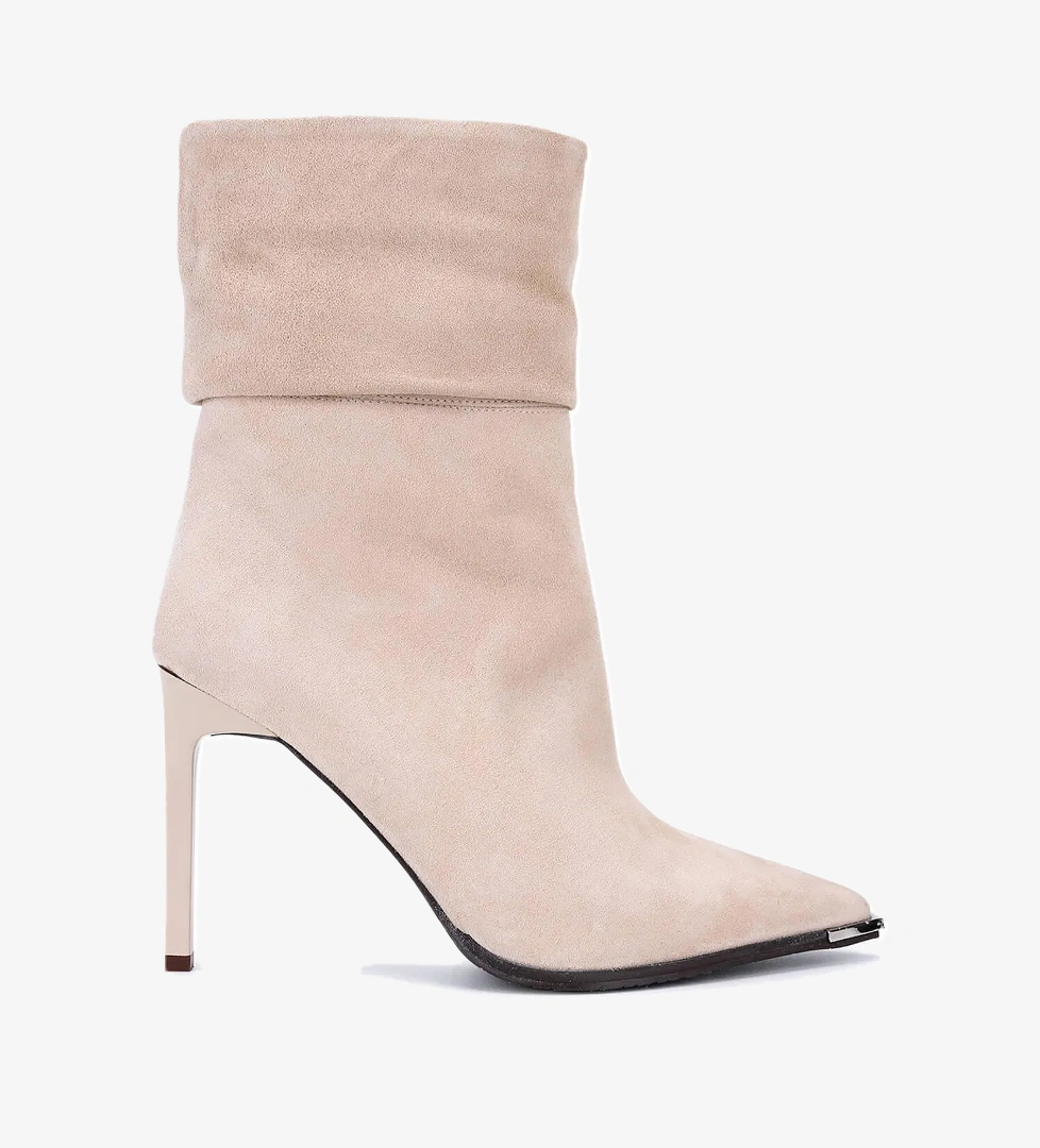 Tamer Tanca Tamer Tanca Kadın Hakiki Deri Taş Süet Topuklu Bot model görseli