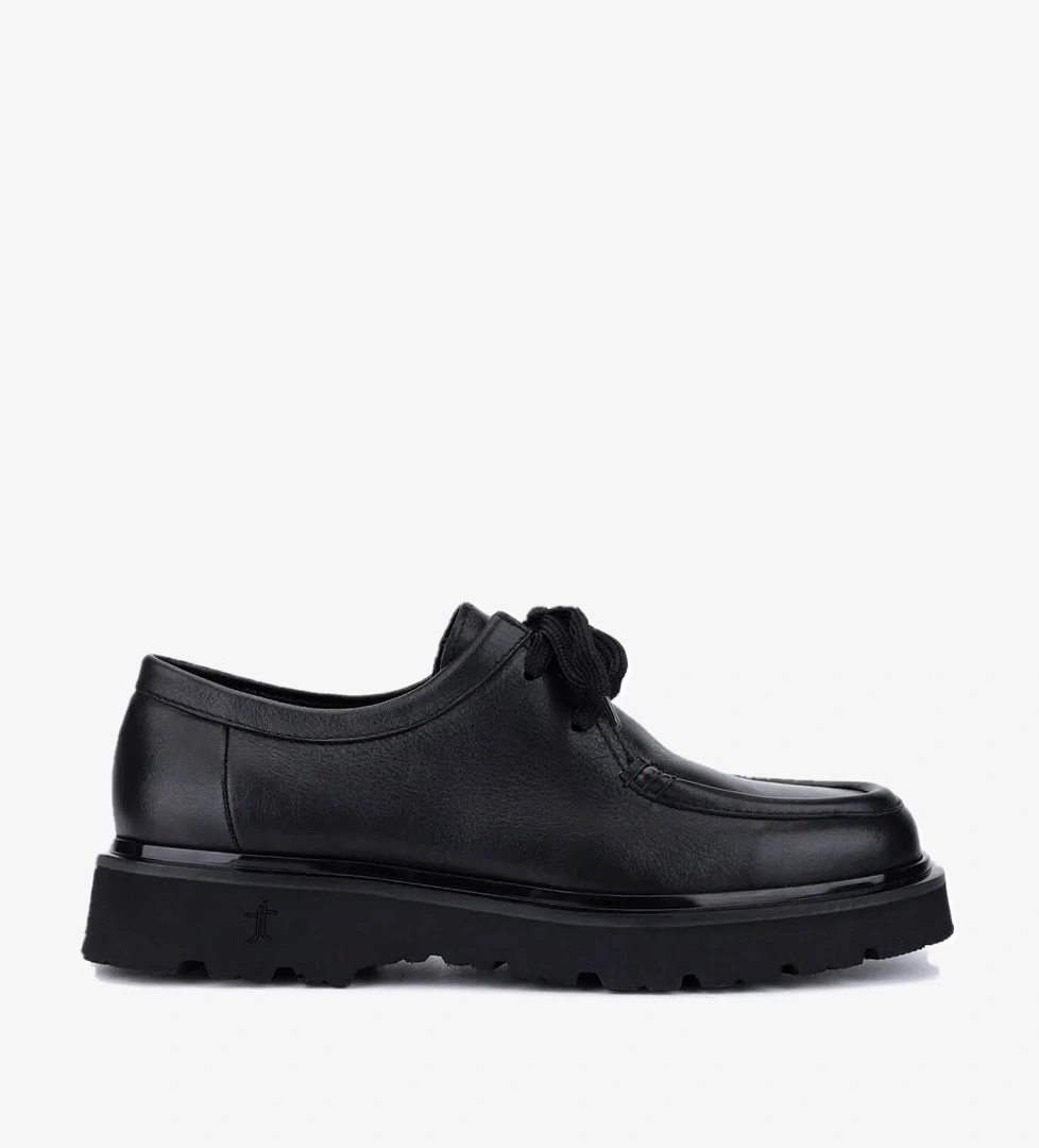 Tamer Tanca Tamer Tanca Erkek Hakiki Deri Siyah Deri Loafer Ayakkabı model görseli