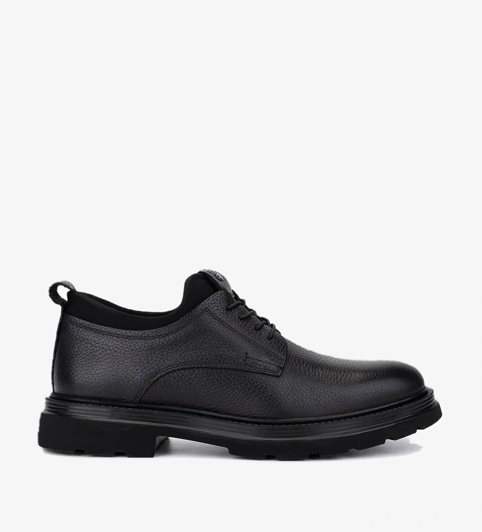 Tamer Tanca Tamer Tanca Erkek Hakiki Deri Siyah Floter Casual Ayakkabı model görseli