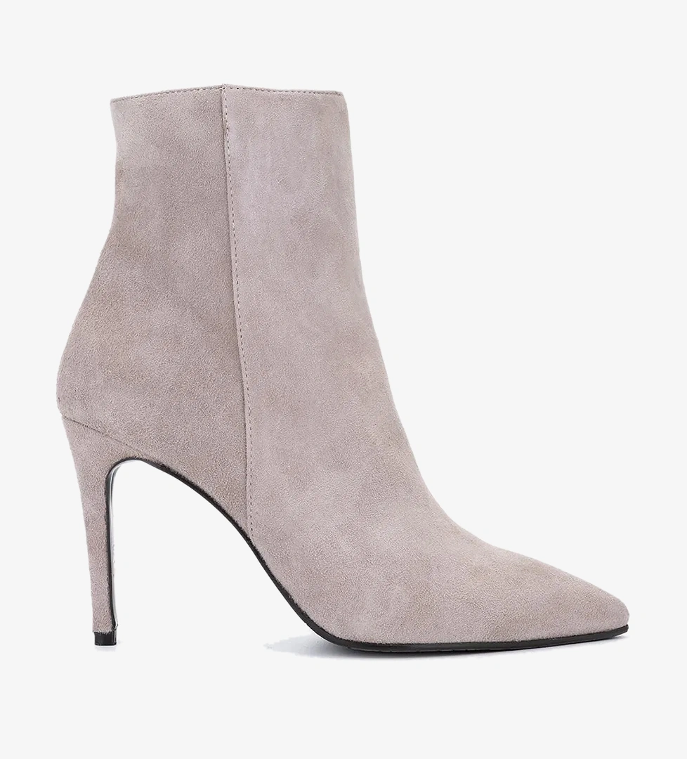 Valmenti Valmenti Kadın Hakiki Deri Vizon Süet Topuklu Bot model görseli