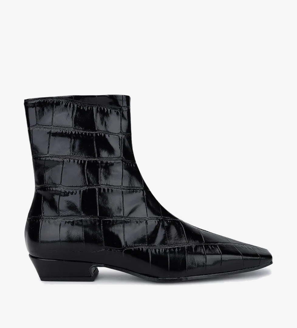 Valmenti Valmenti Kadın Hakiki Deri Siyah Topuklu Bot model görseli