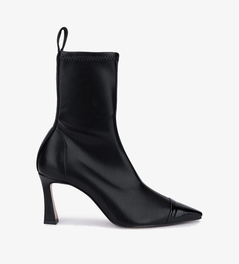 Valmenti Kadın Hakiki Deri Siyah Topuklu Bot - Görsel 1