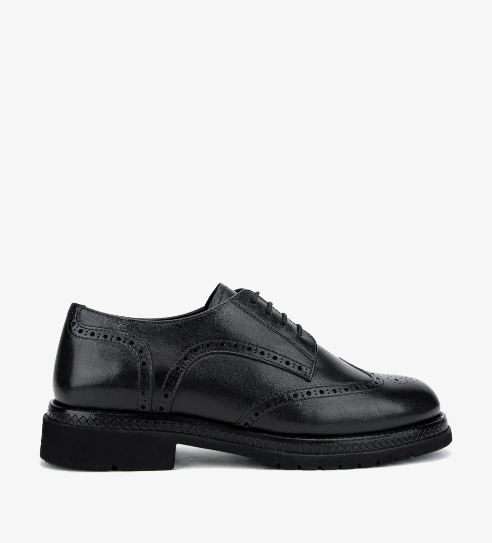 Valmenti Valmenti Kadın Hakiki Deri Siyah Casual Ayakkabı model görseli