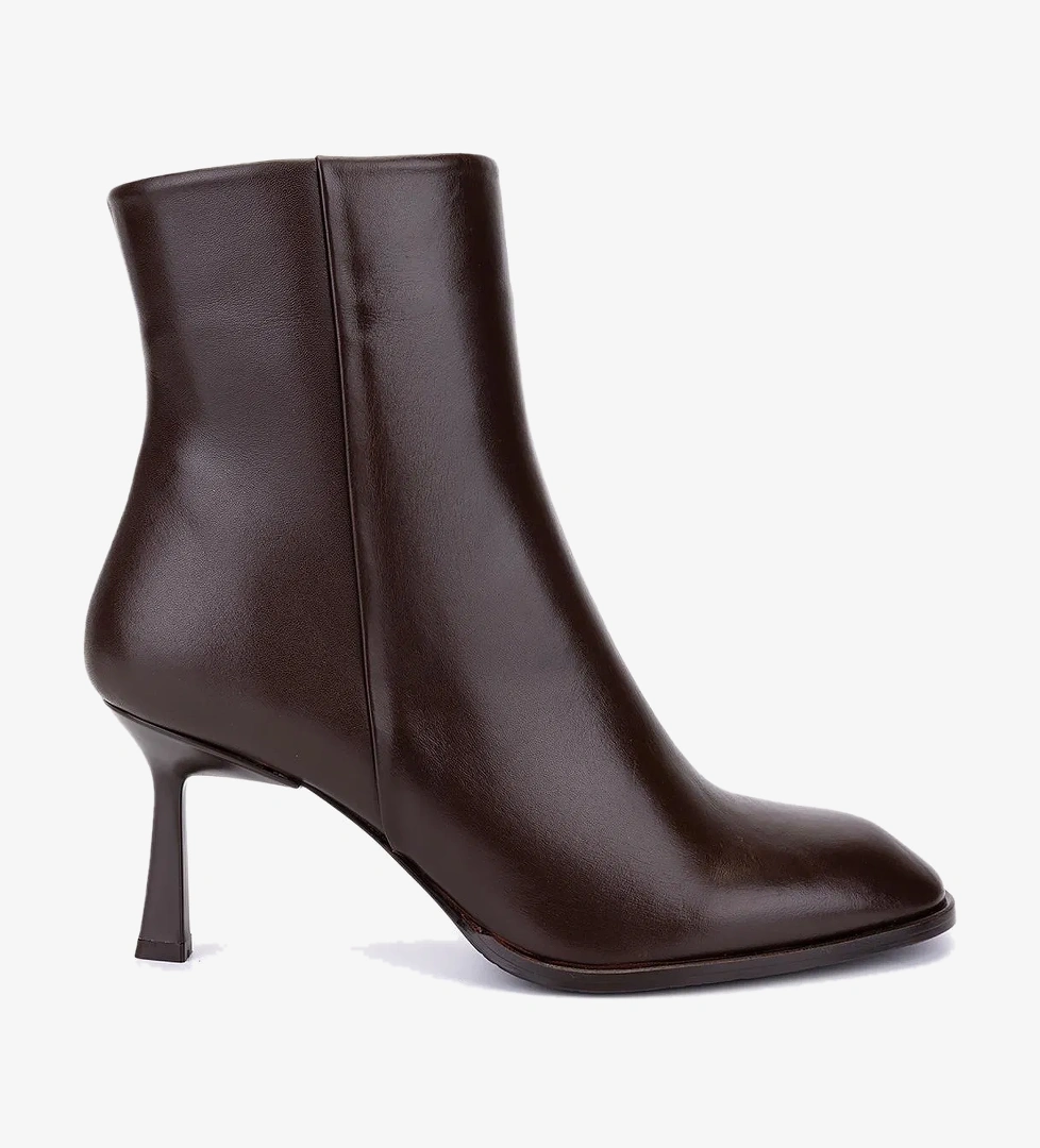 Valmenti Valmenti Kadın Hakiki Deri Kahverengi Topuklu Bot model görseli