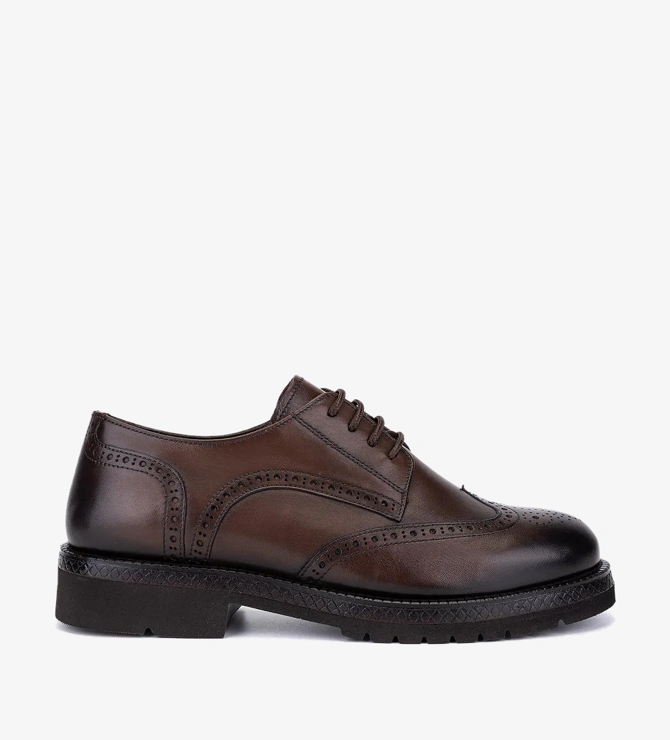 Valmenti Kadın Hakiki Deri Kahverengi Casual Ayakkabı - Görsel 1