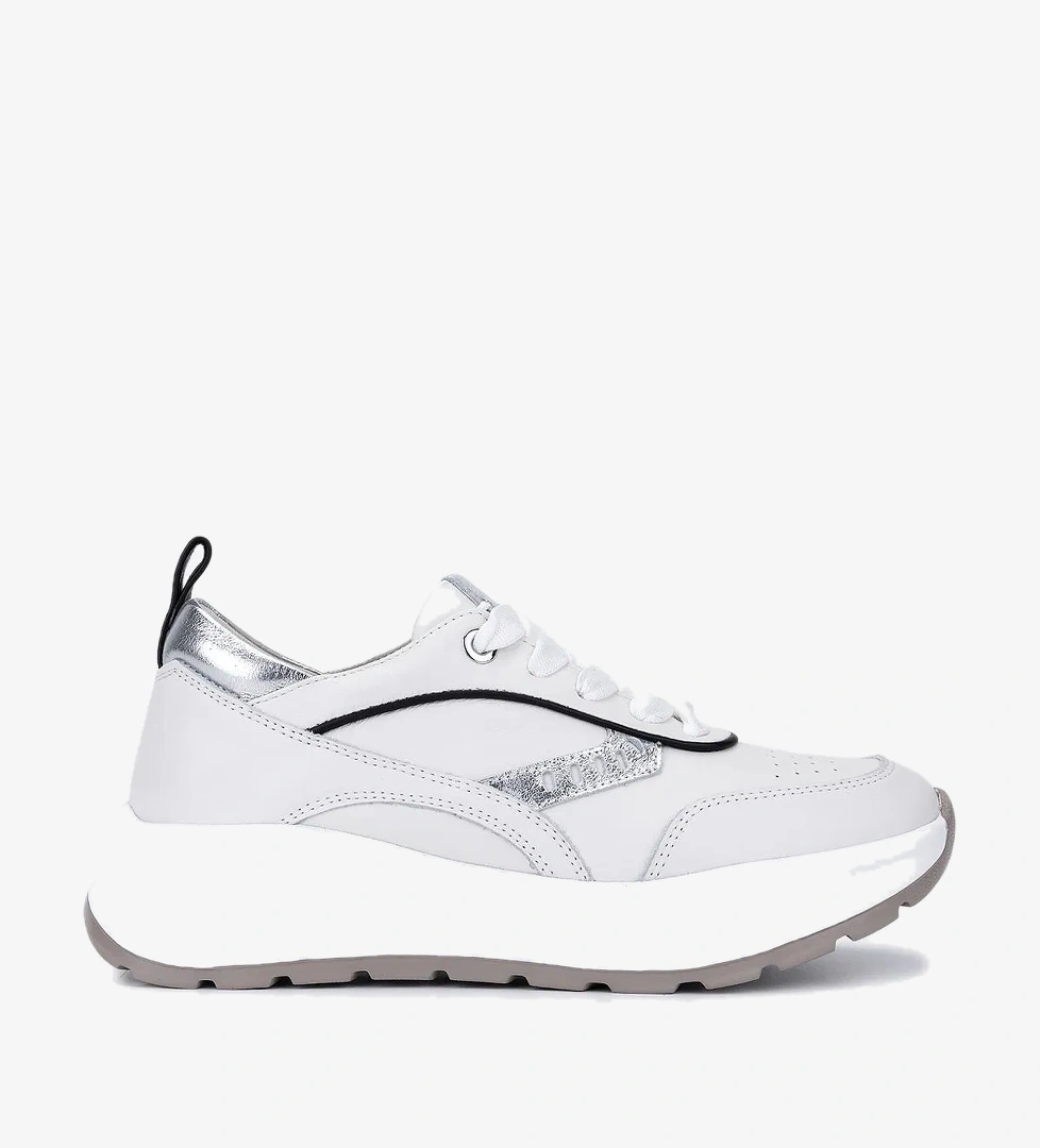 Valmenti Valmenti Kadın Hakiki Deri Beyaz/Lame Sneakers &amp; Spor Ayakkabı model görseli