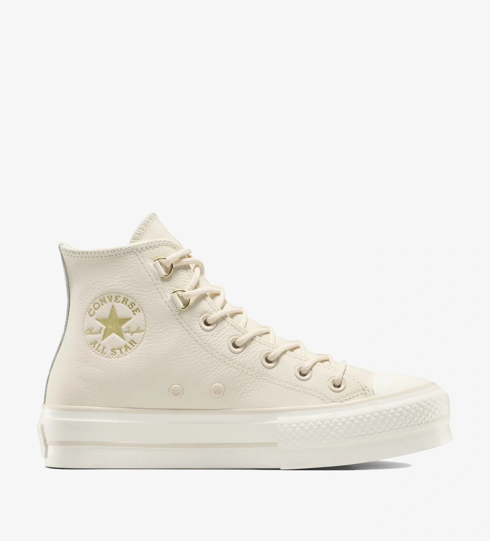 Converse Chuck Taylor All Star Lift Kadın Krem Sneaker - Görsel 1
