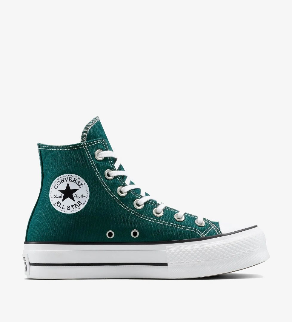 Converse Chuck Taylor All Star Lift Kadın Yeşil Sneaker - Görsel 1