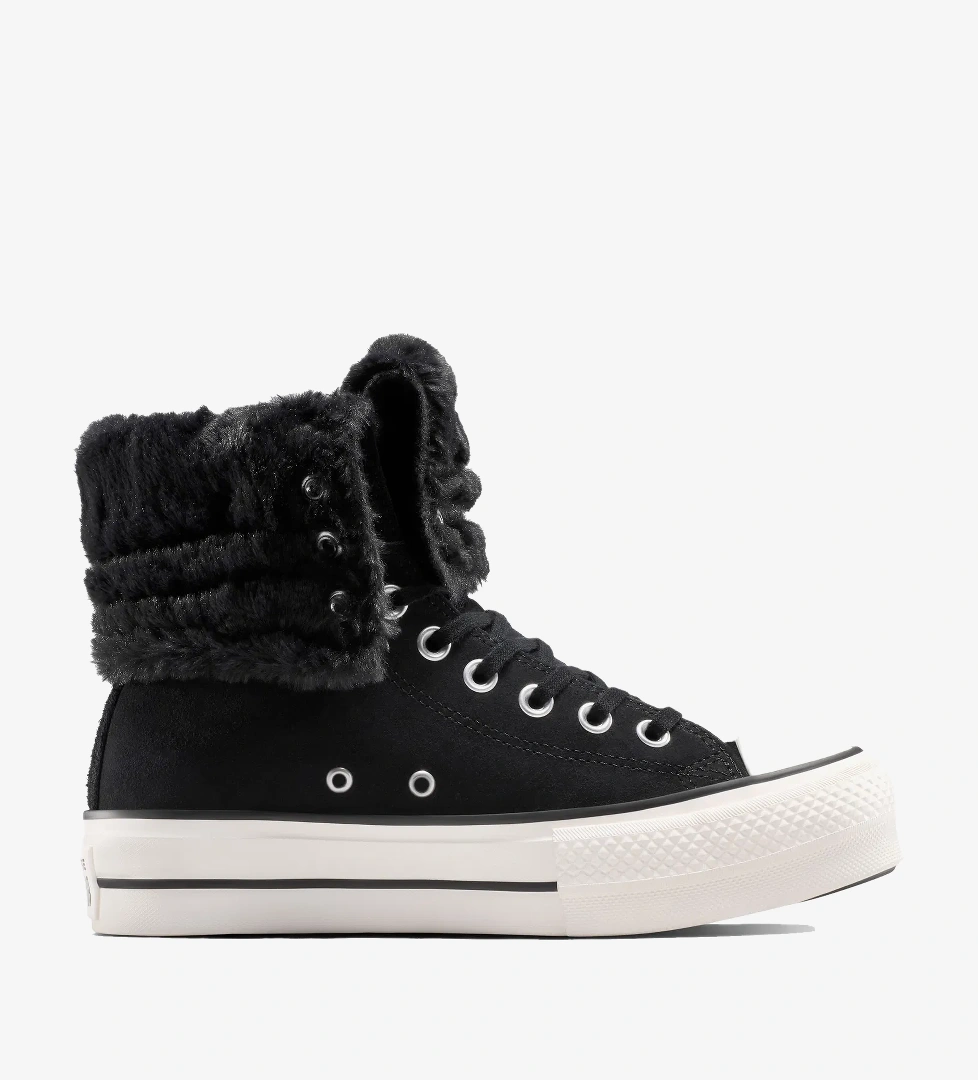 Converse Converse Chuck Taylor All Star Fold Over Lift Kadın Siyah Sneaker model görseli