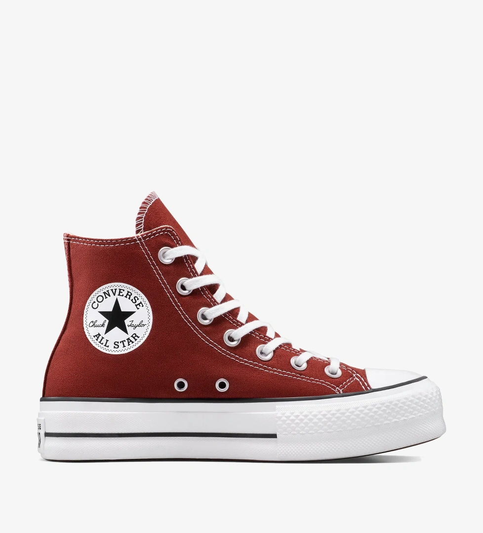 Converse Chuck Taylor All Star Lift Kadın Bordo Sneaker - Görsel 1
