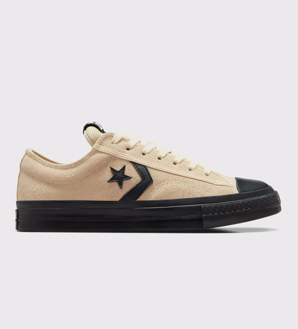 Converse Star Player 76 Unisex Krem Deri Sneaker - Görsel 1