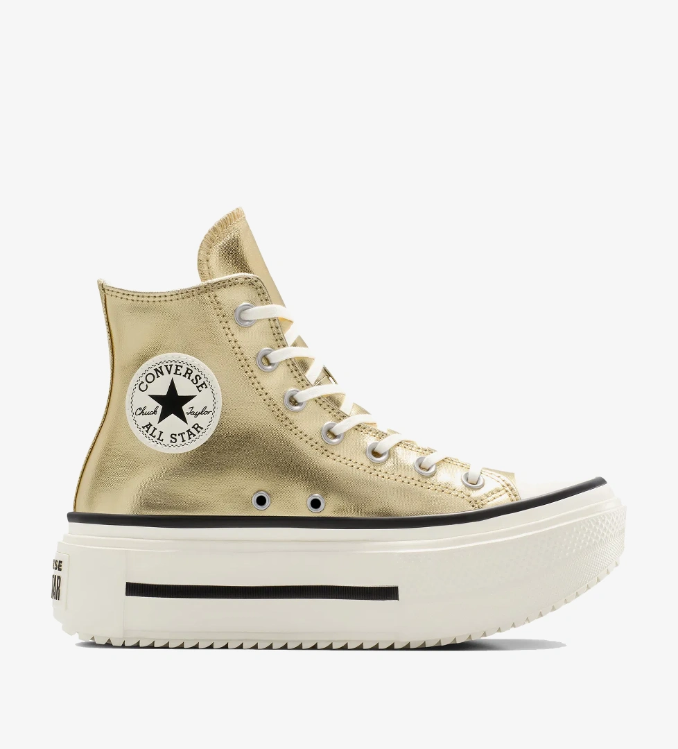 Converse Chuck Taylor All Star Lift Double Stack Unisex Sarı Sneaker - Görsel 1