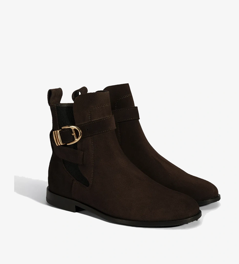 Desa Kadın Kahve Ayarlanabilir Tokalı Süet Bot model görseli