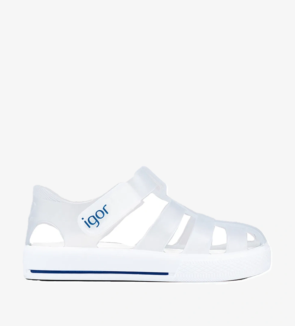 Igor Star Unisex Çocuk Beyaz Sandalet - Görsel 1