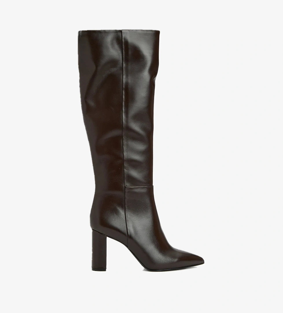 George Hogg Kadın Kahverengi Deri Çizme - Görsel 1