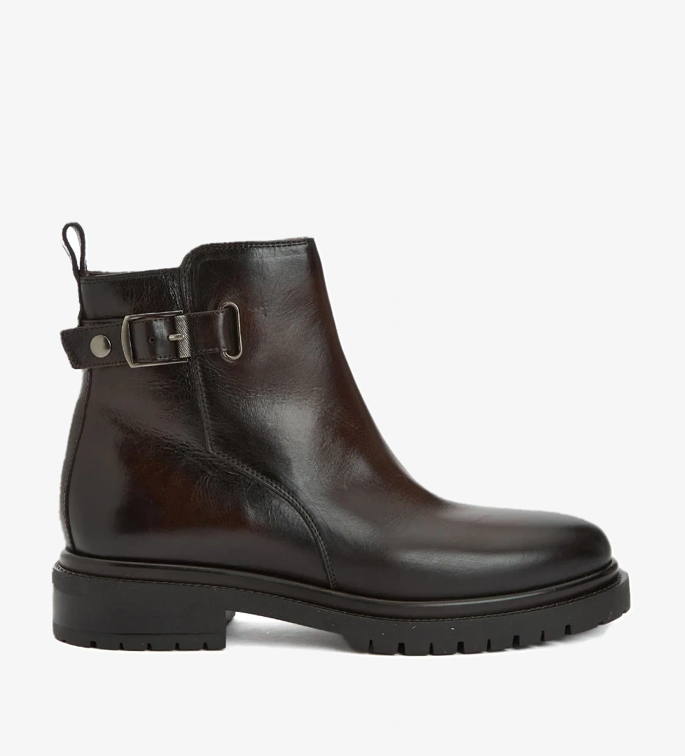 George Hogg George Hogg Kadın Siyah Kahverengi Deri Bot model görseli