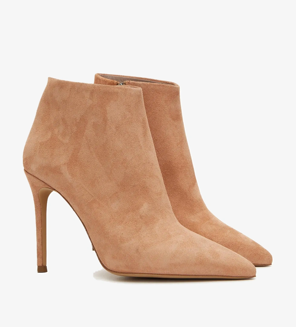 Divarese Kadın Nude Deri Süet Bot