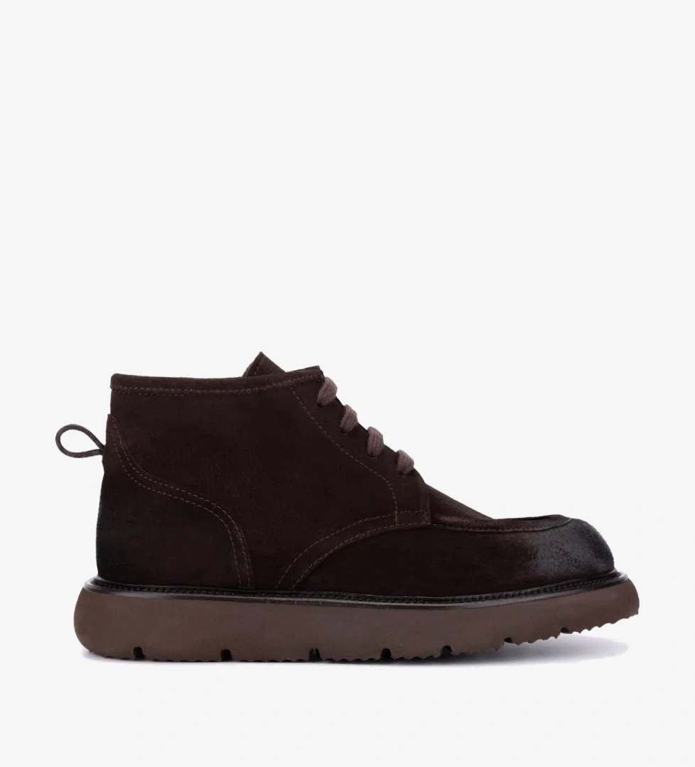 Valmenti Erkek Hakiki Deri Kahverengi Casual Bot - Görsel 1